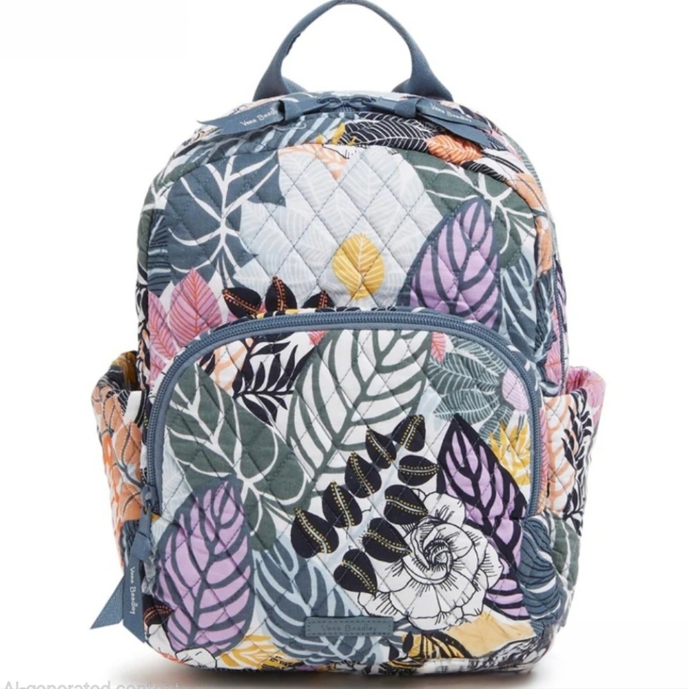 NWT Vera Bradley Floral Quilted Women's Backpack